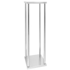 Decostar™ Metal Pillar Flower Stand 36" - Silver