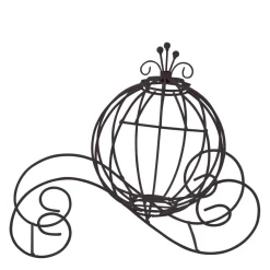 Decostar™ Metal Pumpkin Carriage - Black