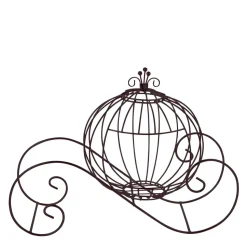 Decostar™ Metal Pumpkin Carriage - Black