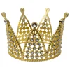 Decostar™ Metal Royal Crown with Rhinestones - Gold