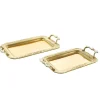 Decostar™ Metal Serving Tray 2pc/set - Gold