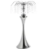 Decostar™ Metal Table Top Centerpiece with Crystal Strands 23¼"- Silver