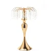 Decostar™ Metal Table Top Centerpiece with Crystal Strands 20½"- Gold
