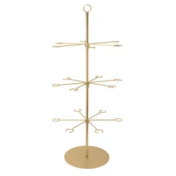 Decostar™ Metal 3-Tier Wine Glass Tree Stand - Gold