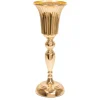 Decostar™ Metal Trumpet Floral Centerpiece 15¼" - Gold