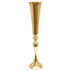 Decostar™ Metal Trumpet Floral Vase 29½" - Gold