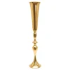 Decostar™ Metal Trumpet Floral Vase 34" - Gold