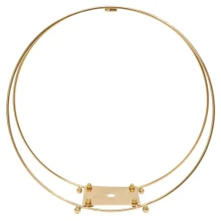 Decostar™ Metal Twin Hoop Centerpiece 14" - Gold