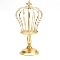 Decostar™ Metal Wire Crown Stand - Gold