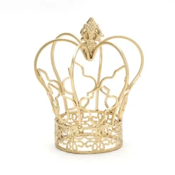 Decostar™ Metal Wire Crown Stand 7¾" - Gold