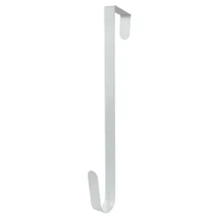 Decostar™ Metal Wreath Door Hanger 16" 2pc/set - White