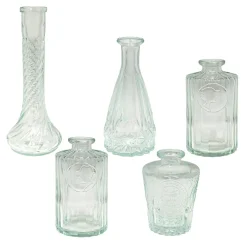 Decostar™ Mini Vintage Glass Vase Set 5pc/box - Clear