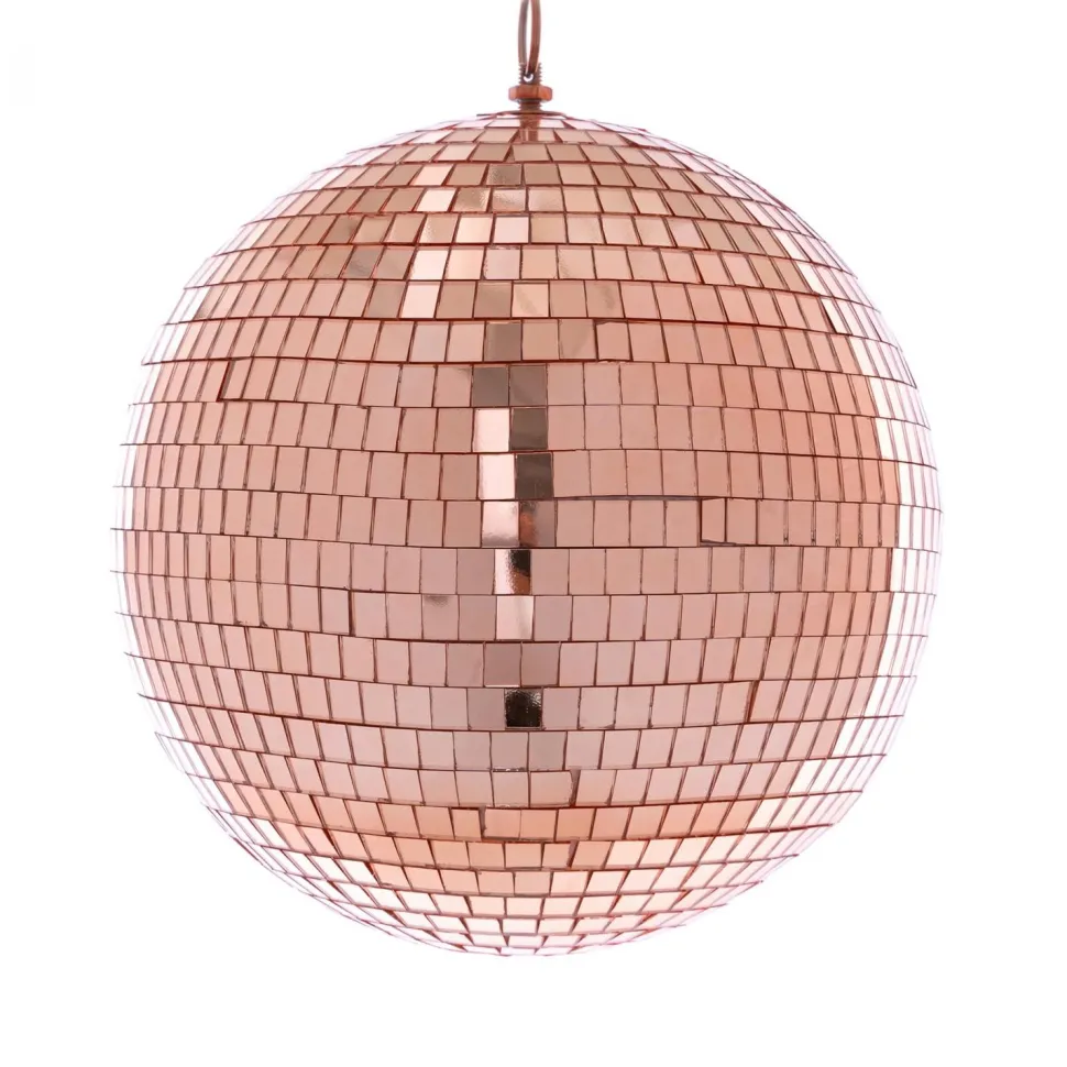 Decostar™ Mirror Disco Balls 7¾" - Rose Gold