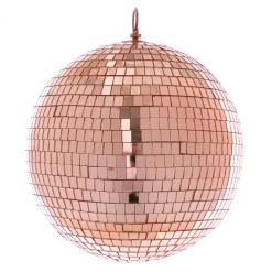 Decostar™ Mirror Disco Balls 24" - Rose Gold