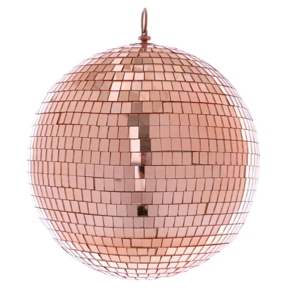 Decostar™ Mirror Disco Balls 16" - Rose Gold