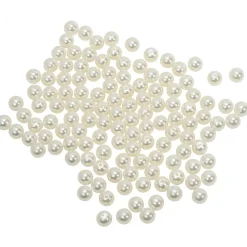 Decostar™ 10mm Craft Pearl Beads With Hole 454g/Bag - Ivory