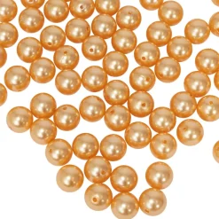 Decostar™ 20mm Craft Pearl Beads With Hole 454g/Bag - Gold