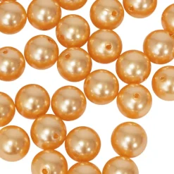Decostar™ 30mm Craft Pearl Beads With Hole 454g/Bag - Gold
