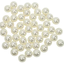 Decostar™ 20mm Craft Pearl Beads With Hole 454g/Bag - Ivory