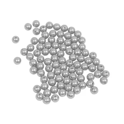 Decostar™ 10mm Craft Pearl Beads With Hole 454g/Bag - Silver
