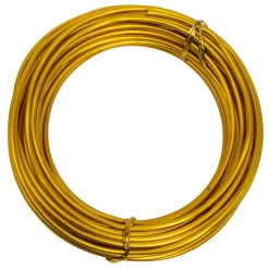 Decostar™ 3.0mm (9 Gauge) Aluminum Wire 10 Yds/Roll - Gold