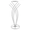 Decostar™ Modern Fan Floral Stand 42" - Silver
