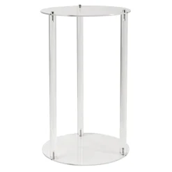 Decostar™ Modern Round Acrylic Floral Riser 16" - Clear