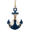 Decostar™ Nautical Wooden Anchor - Blue