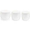 Decostar™ Nested Floral Boxes 3pc/set - All White
