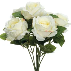Decostar™ Open Cottage Rose 17 x 10" White
