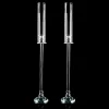 Decostar™ Pair of Crystal Single Arm Clear Candelabra - 38½"
