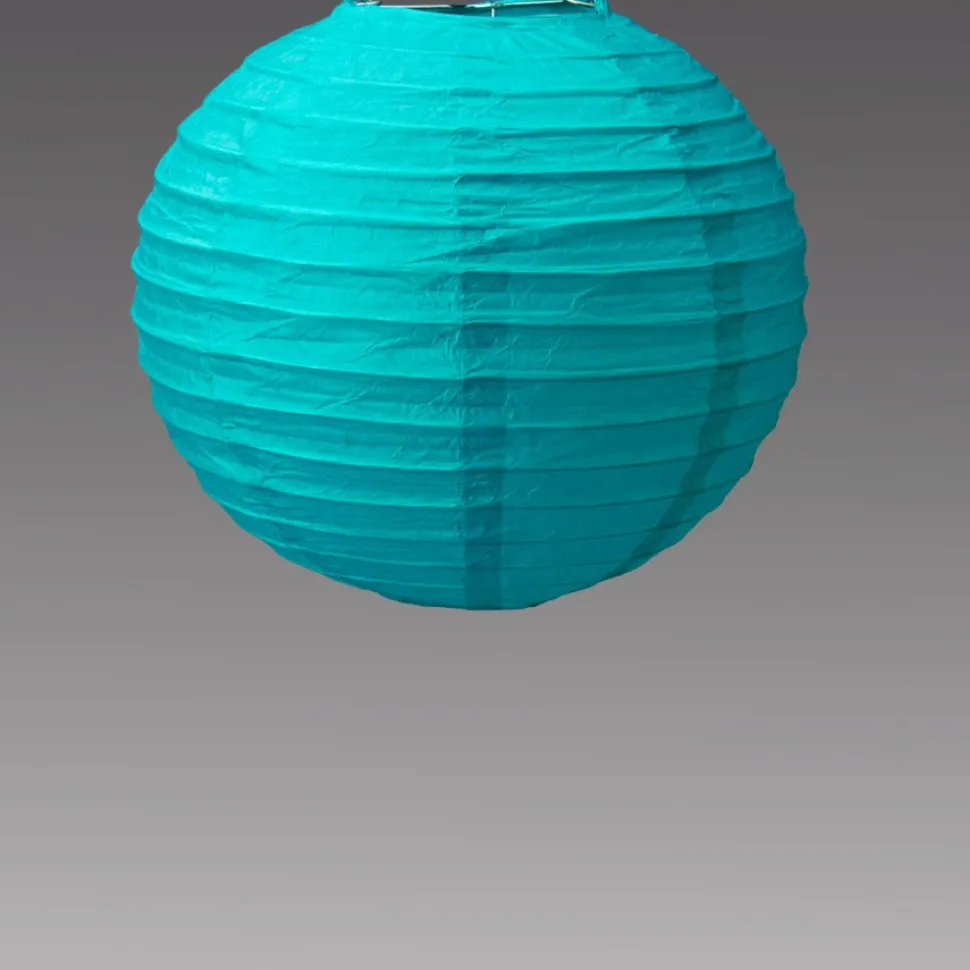 Decostar™ Paper Lantern 8" - Aqua - 36 Pieces