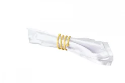 Decostar™ 6 Piece Napkin Ring Box - Gold