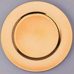 Decostar™ Plastic Charger Plate 13" - Gold - 24 Pieces