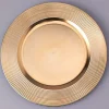 Decostar™ Plastic Charger Plate 13" - Gold - 24 Pieces