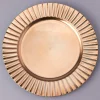 Decostar™ Plastic Charger Plate 13"- Shiny Foil Finish - Gold - 24 Pieces