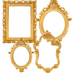 Decostar™ Plastic Frame - Set of 4 - Gold