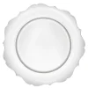 Decostar™ Plastic Scalloped Charger Plate 13" - 24 Pack - Silver