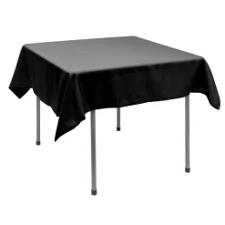 Decostar™ Polyester Square Table Cover 54" - Black