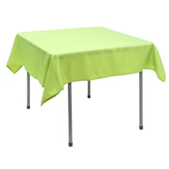 Decostar™ Polyester Square Table Cover 54" - Lime Green
