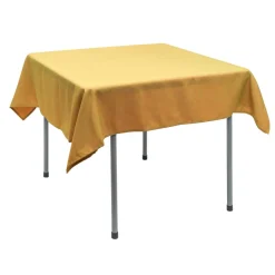 Decostar™ Polyester Square Table Cover 54" - Gold