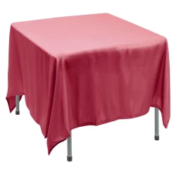 Decostar™ Polyester Square Table Cover 90" - Coral