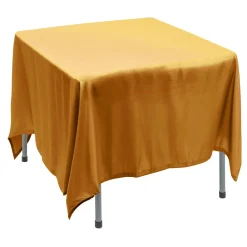 Decostar™ Polyester Square Table Cover 90" - Gold