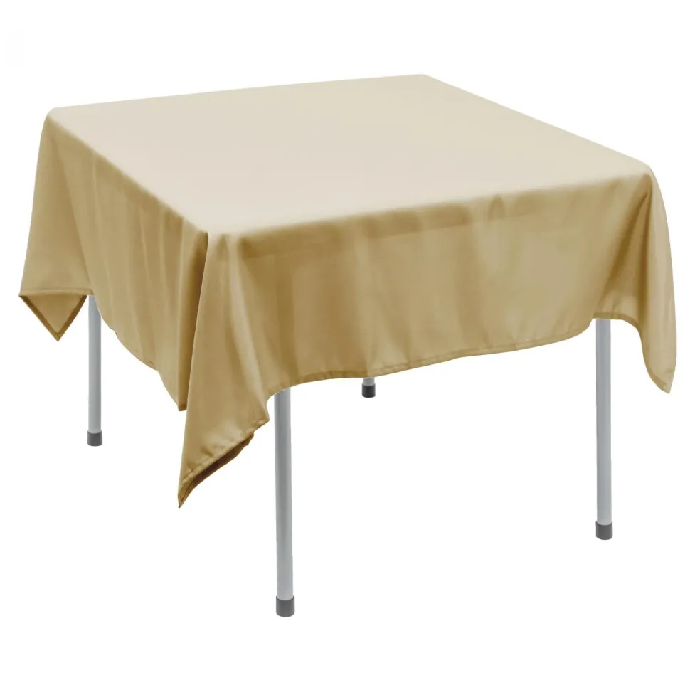 Decostar™ Polyester Square Table Cover 70" - Champagne
