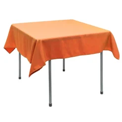 Decostar™ Polyester Square Table Cover 54" - Orange