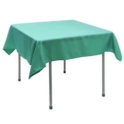 Decostar™ Polyester Square Table Cover 54" - Turquoise