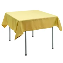 Decostar™ Polyester Square Table Cover 54" - Yellow