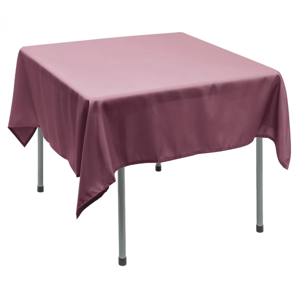 Decostar™ Polyester Square Table Cover 70" - Mauve
