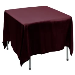 Decostar™ Polyester Square Table Cover 90" - Burgundy