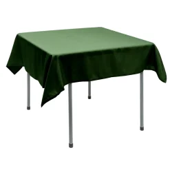 Decostar™ Polyester Square Table Cover 54" - Forest Green